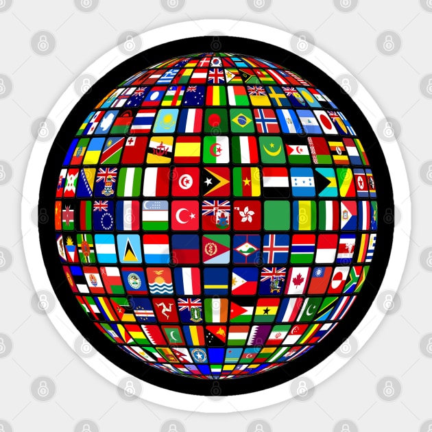 International Flags Sticker by skycloudpics